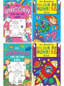 image of 4 colouring books